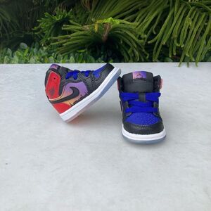 Nike Air Jordan 1 Mid SS Skyline Multicolor Toddler Shoes Size: 2C